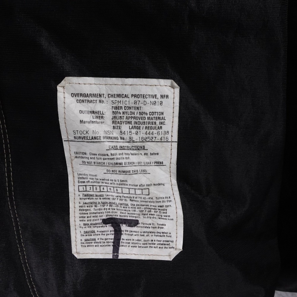US Military Camo Jacket M65‎ Large Regular Chemical Protection Ripstop Goretex - Picture 4 of 8